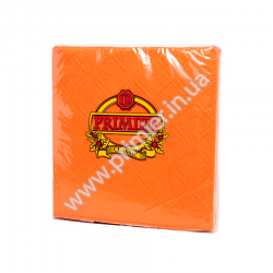 Серветка 33*33 "Прем'єр" 2-шарова оранж