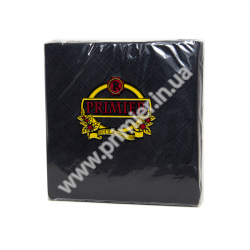 Серветка 33*33 "Прем'єр" 2-шарова чорна