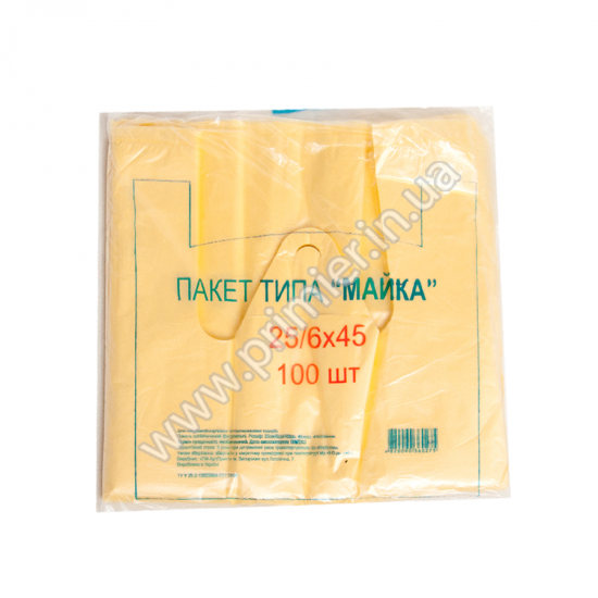 Пакет майка 25*45 Арт Прінт 1/100
